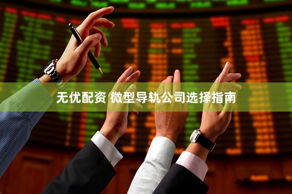 无优配资 微型导轨公司选择指南